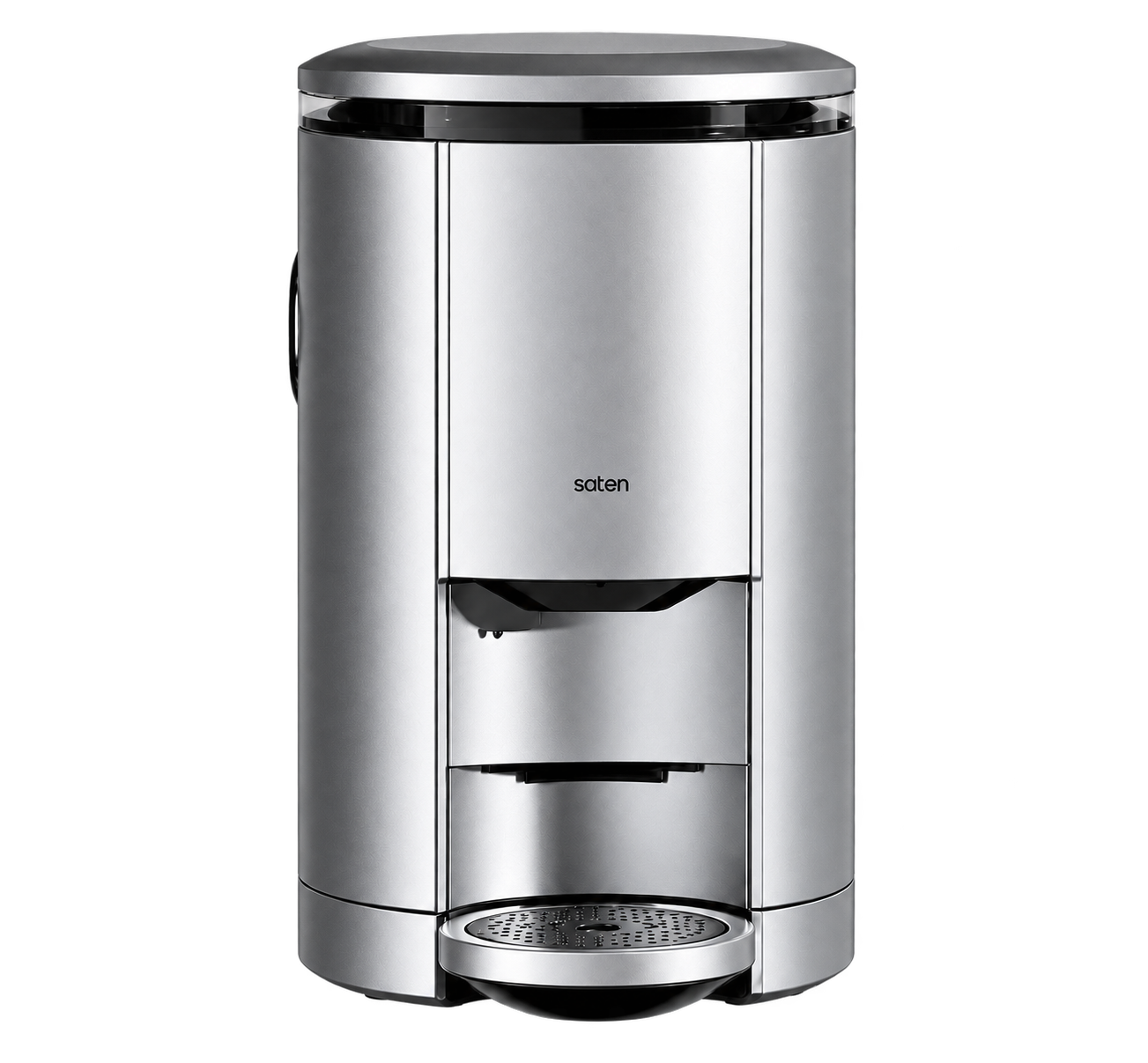 Silver automatic countertop coffee dispenser